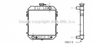 AVA QUALITY COOLING ol2010 -  Радиатор, охлаждение двигателя